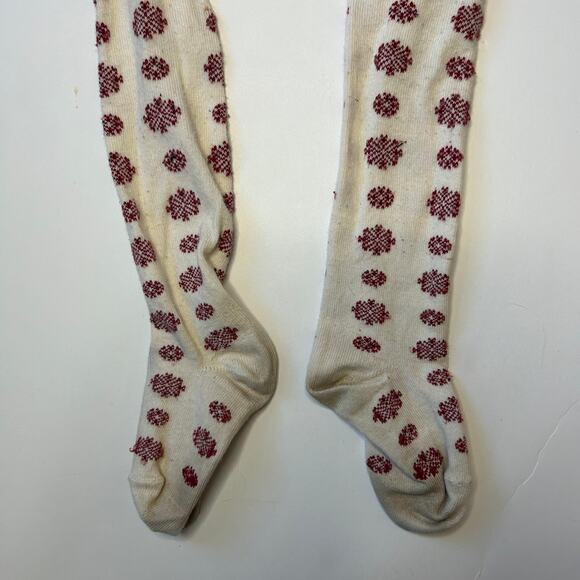 Hanna Andersson Holiday Ruffled Tights 90 - Picture 3 of 5